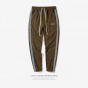 INFLATION 2017 Autumn Mens Sportswear Pants Stripe Side Contrast Color Letter Printing Highstreet Vintage Men Sweatpants 349W17
