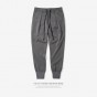 INFLATION 2017 Autumn Mens Joggers Casual Pants Woven Fabrics High Ribbing Elastic Belt Thin Men Pants 327W17