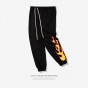 INFLATION 2017 New Autumn Mens Sweatpants Side Stripe Jogger Pants Printing Elastic Waist Vintage Casual Mens Pants 358W17