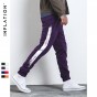INFLATION 2017 New Autumn Mens Urban School Style Sweatpants Side Stripe Men Streetwear Hip Hop Sweatpants 356W17