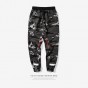INFLATION 2017 New Arrivals Camouflage Pants Fashion New Mens Pants Spliced Bamboo Cotton Camo Jogger Casual Pants Men 334W17