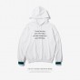 INFLATION 2017 New Arrival Autumn Men Hoodie Letter Printing Contrast Color Striped Highstreet Mens Casual Hoodies 510W17