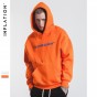 INFLATION 2017 New Arrival Autumn Men Hoodies Letter Printing Contrast Color Hip Hop Thick Fleece Mens Hoodies 529W17