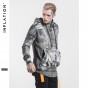 INFLATION Mens Fashion Tie Dye Washed High Street Hoodies Vintage Loose Hip Hop Hooded Pullover Male Tops Hoodies 505W17