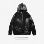 INFLATION Hoodie Men 2017 Dropping Shoulder Urban Outfit Long Sleeve Abstract Hoodies With Hat Punk High Street Hooded 199W17