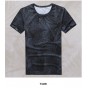 2018 New Spring Mens Digital Printing Short Sleeved T-Shirt Cotton Casual Tops Tees Fitness Mens T-Shirt Brand Clothing T4315