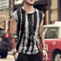 2017 Summer New Mens Sleeveless T-Shirt Brand Retro Black Tie Dye Wide Shoulder Vest Casual Male Loose Undershirt Street Style