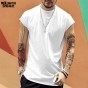 2018 Summer New Street Style Fashion Male Casual Sleeveless T-Shirt Bodybuilding Tank Tops Men'S Loose Jogger T-Shirt Brandt4337