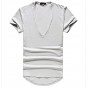 Mens Brand V Neck Sexy T-Shirt Men Cotton Lycra T-Shirts Short Sleeve Tops Tees Mens T-Shirt 2018 New Mens Summer Designer