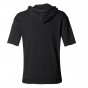 2018 Men New Spring Solid Hooded Black Short Sleeve Sweatshirt Metrosexual Men Hoodies Fashion Cotton Casual Brand Design
