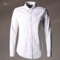Mens Shirts Long Sleeve Velvet Thermal Winter Corduroy Shirts Elastic Slim Fit Warm Men Clothes Camisa Masculina High Quality