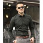 2018 New Autumn Fashion Brand Men Clothing Slim Fit Men Long Sleeve Shirt Men Solid Cotton Casual Men Shirt Social