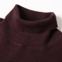 Mens Black Wool Turtleneck Sweater Slim Fit Solid Men Knit Cashmere Pullovers And Sweaters