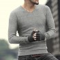2017 New Men Winter Mixed Color Slim Warm European Style V Neck Sweaters Metrosexual Men Brand Cotton Woolen Casual Pullovers