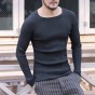 Men Christmas Knitted Sweater O-Neck Winter Warm Bottoming Pullovers Men Knitwear Brand Design Solid Fashion Style Sweater 2017
