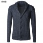 2016 NEW Mens Cotton Sweater Slim Wool Cardigans Knitted Coat Open Stitch V-Neck Long Sleeve Fashion Casual Men Free Shipping