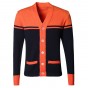 2017 New Design Men Embroidery Tiger Knitted Cardigan Sweater Men Fashion Slim Cotton Casual Brand Knit Cardigan European Style