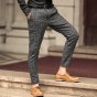 High Quality New Mens Fashion Winter&Amp;Spring Skinny Pants Men Solid Color Woolen Suit Pants Men Business Formal Casual Trousers