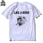 THE COOLMIND Casual 100 Cotton Like A Boss Gorilla Printed Men T Shirt Street Style Loose O-Neck Knitted Men Tshirt