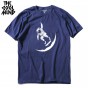 THE COOLMIND 100 Cotton Casual Short Sleeve Moon Designs Men T Shirt
