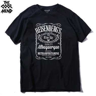 THE COOLMIND 100 Cotton Short Sleeve Casual Breaking Bad Print T Shirt For Men 2017 O-Neck CASUAL Heisenberg Men Tshirt