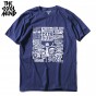 THE COOLMIND100% Cotton Short Sleeve Loose Cool Rick Printed Men T Shirt