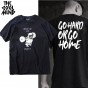 THE COOLMIND Top Quality Cotton Casual O-Neck Knitted Comfortable Go Home Or Go Hard Pug Printed Men T-Shirt