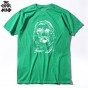 THE COOLMIND 100 Cotton Skull Printed Men T-Shirt Short Sleeve Casual O-Neck Tops Tee Shirts Cool Punk Mens T Shirt