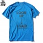 THE COOLMIND Cotton Look Up I Said Funny Printed T Shirts 2017 Summer Mens Short Sleeve O-Neck T-Shirt Mens Streetwear Tops