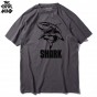 THE COOLMIND Top Quality 100 Cotton Shark Printed Men T Shirt Short Sleeve Casual O-Neck Tops Tees Men Tshirt