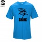 THE COOLMIND Top Quality 100 Cotton Shark Printed Men T Shirt Short Sleeve Casual O-Neck Tops Tees Men Tshirt