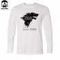 Top Quality Top Quality Long Sleeve Printed T Shirt For Men Fashion Winter Is Coming Design Cotton O Neck Men Tshirt 2017 L01