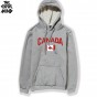 THE COOLMIND Casual Cotton Blend Thick Fabric Canada Maple Printed Men Hoodies With Hat Autumn Winter Fleece Men Sweatshirts