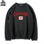 THE COOLMIND Casual Thick Fabric Cotton Blend Fleece Canada Maple Printed Men Hoodies O-Neck Warm Autumn Winter Men Sweatshirts