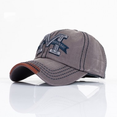 Denim Embroidery Letter M Men Baseball Cap Snapback Caps Bone Casquette Hat Distressed Wearing Fitted Hat For Men Custom Hats