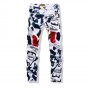 Big Size 2016 Fashion Brand Mens Casual Pants Painted Pop Luxury Mens Pencil Pants Gentleman White Skinny Trousers Size 40