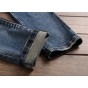 European American Style Fashion Brand Men Jeans With Zippers Mens Casual Denim Trousers Blue Slim Straight Jeans For Men