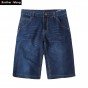 Brother Wang 2018 New Summer Mens Denim Shorts Fashion Casual Elasticity Blue Slim Thin Jeans Male Brand Clothes