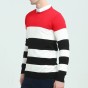 New Mens Leisure Clohing Sweaters With Round Collar And Stripe Cultivate Ones Morality Big Yards M-5XL Christmas Sweater