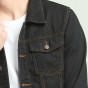2017 Autumn New Mens Black Denim Jacket Fashion Casuals Classic Style Slim Elastic Cowboy Cotton Brand Coat Male 5XL 6XL 7XL