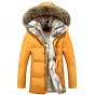 Winter Jacket Men High Quality Mens Long Down Coat Fashion Big Hair Collar Thicker Warmth Hooded Leisure Park Jacket 4XL 5XL