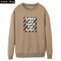 Brother Wang 2017 Autumn New Mens Letter Pattern Printing Brand Sweatshirt Casual Fashion Round Neck Pullover