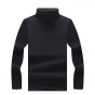 Brand 2018 Spring New Mens Turtleneck T-Shirt Fashion Casual Slim Pure Cotton Long-Sleeved Pullover T-Shirt Tops Male