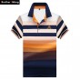 Brother Wang Brands 2018 New Mens Casual POLO Shirt Classic Embroidery Business Fashion Short Sleeve Polo Shirt Tops Male