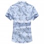 2017 Summer New Large Size Men Shirt 6XL 7XL Male Casual Print Short Sleeve Shirt Hawaii Shirt Brand Mens Clothing