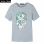 2018 Summer New Men'S Casual T-Shirt 3D Print Pattern Men Slim Short-Sleeve T-Shirt Fashion Cotton Tee Brand Clothes Plus Size