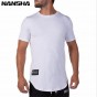 NANSHA 2018 Summer New Fashion Men Gyms Cotton T-Shirt Fitness Bodybuilding Men Short Sleeve High Quality T-Shirt Tee Tops