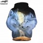TUNSECHY Hot Sale Brand Wolf Printed Hoodies Men 3D Sweatshirt Quality Plus Size Pullover Novelty S-3XL Male Hooded Jacket