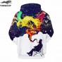 TUNSECHY Hoodies &Amp; Sweatshirts Men'S Long Sleeve Autumn Winter Funny Print Smoking Person Hoody Casual Hoodies With Cap