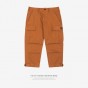 INFLATION Male Jogger Casual Plus Size Cotton Trousers Multi Pocket Military Style Army Green Orange Men'S Cargo Pants 8403S